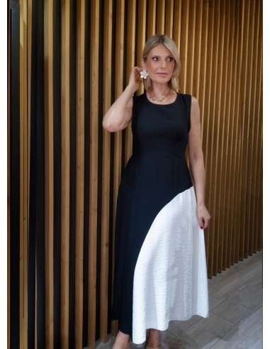 VESTIDO BICOLOR