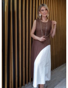 VESTIDO BICOLOR