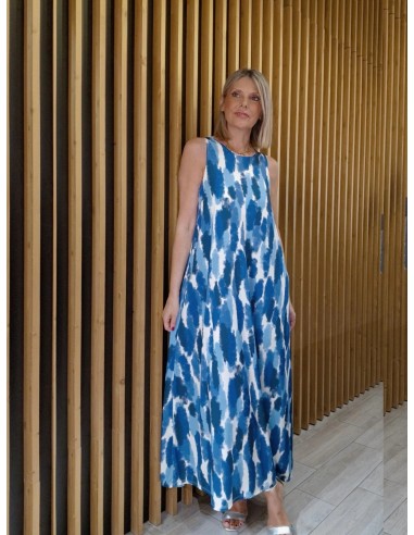 VESTIDO DEGRADÉ AZUL TONALIDADES