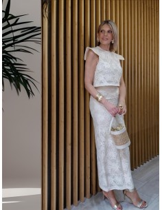 CONJUNTO BROCADO BEIG 2