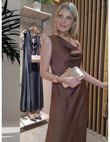 VESTIDO LARGO RASO