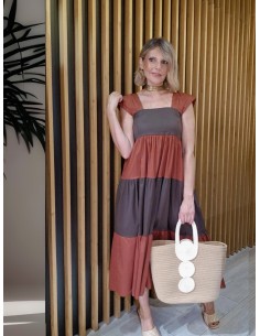 VESTIDO BICOLOR