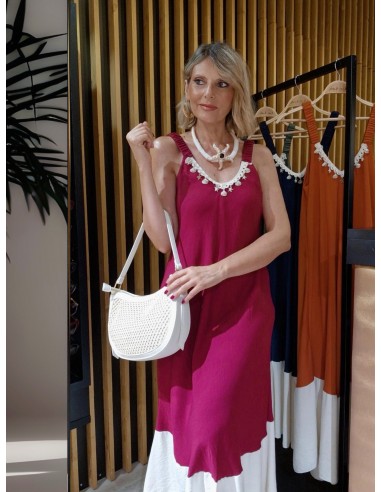 VESTIDO CUELLO AVALORIOS